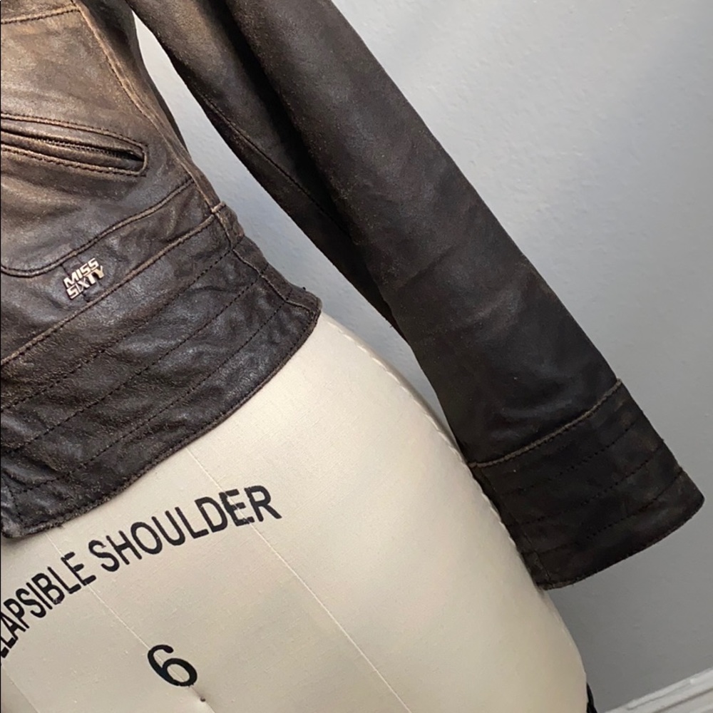NWOT Miss Sixty Genuine Leather Jacket - Picture 6 of 14